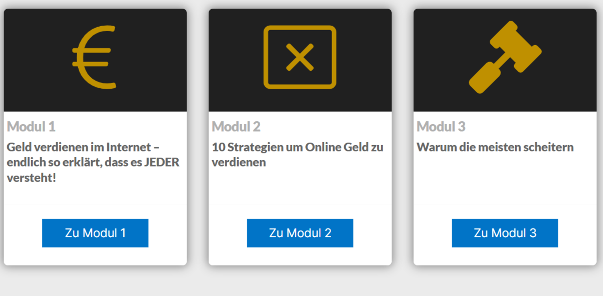 Digital Money Maker Club Dashboard – Mitgliederbereich