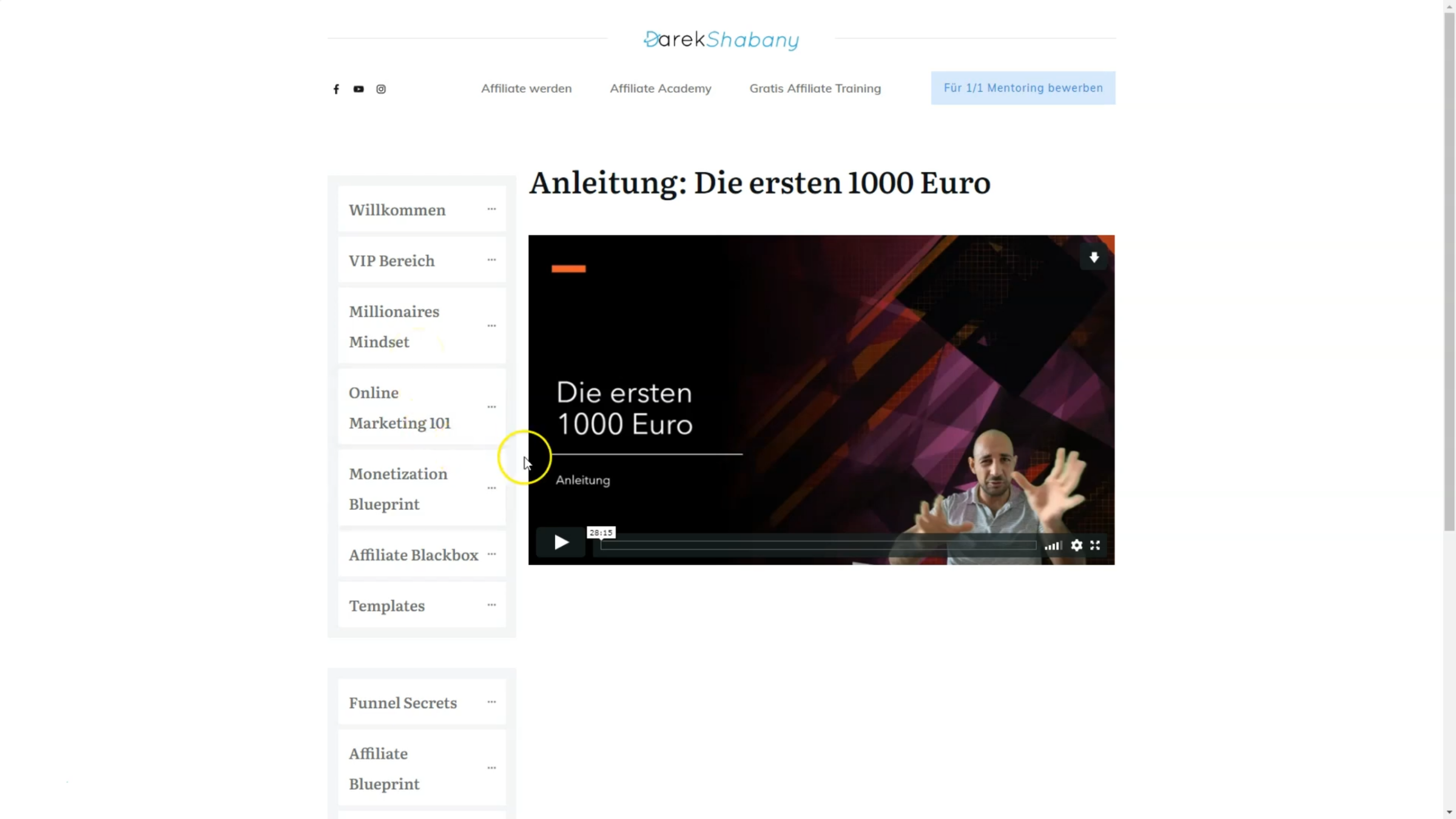 affiliate masterclas von darek shabany erfahrungen