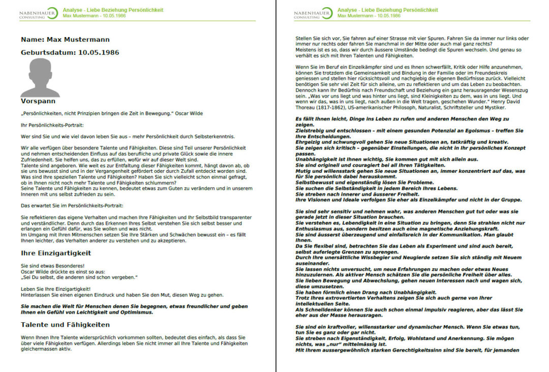 Personality Check von Nabenhauer Consulting Erfahrungen