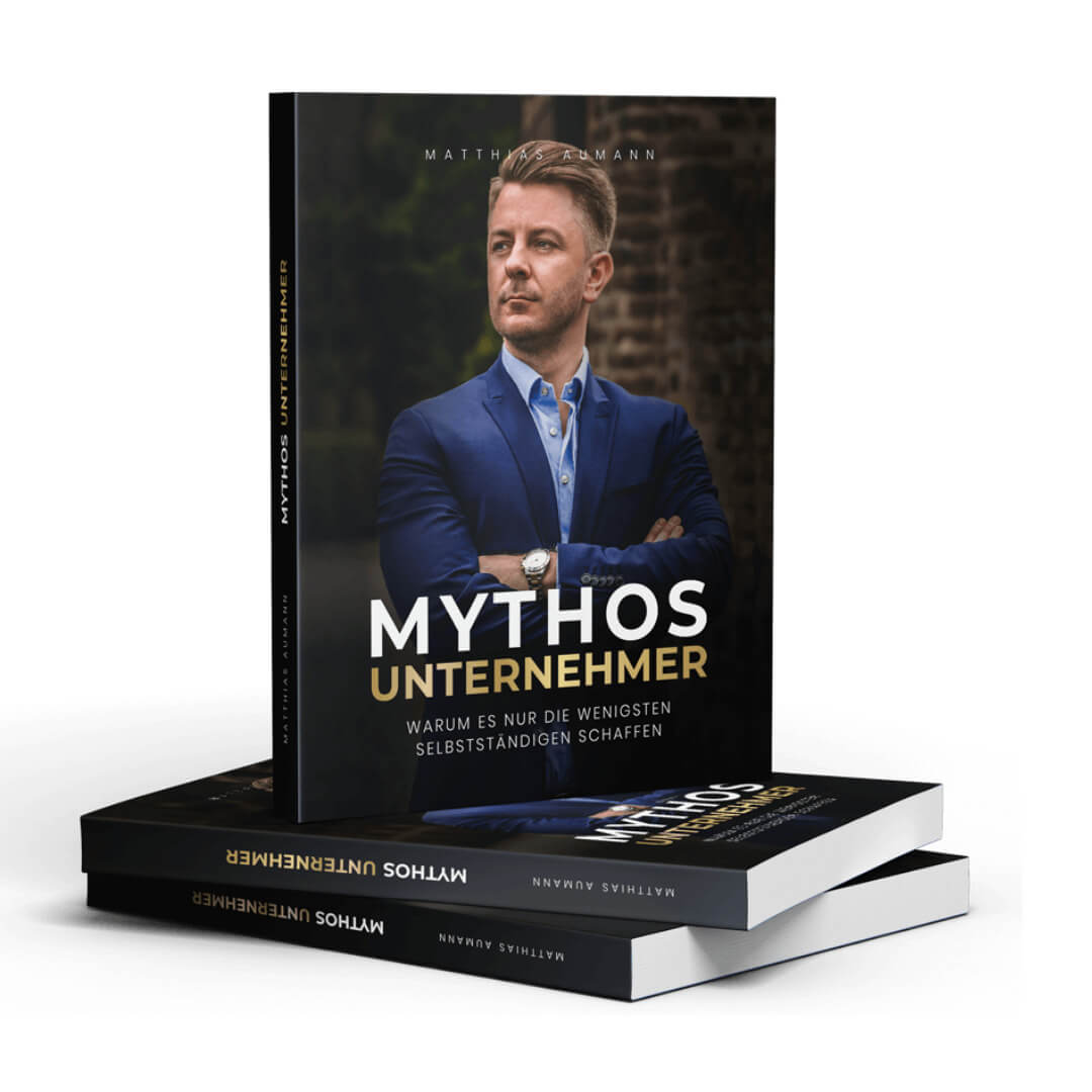 Mythos Unternehmer Buch in der Hand – Cover und Aufmachung