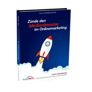 Zünde den Medienbooster im Onlinemarketing Buch von Joschi Haunsperger Erfahrungen