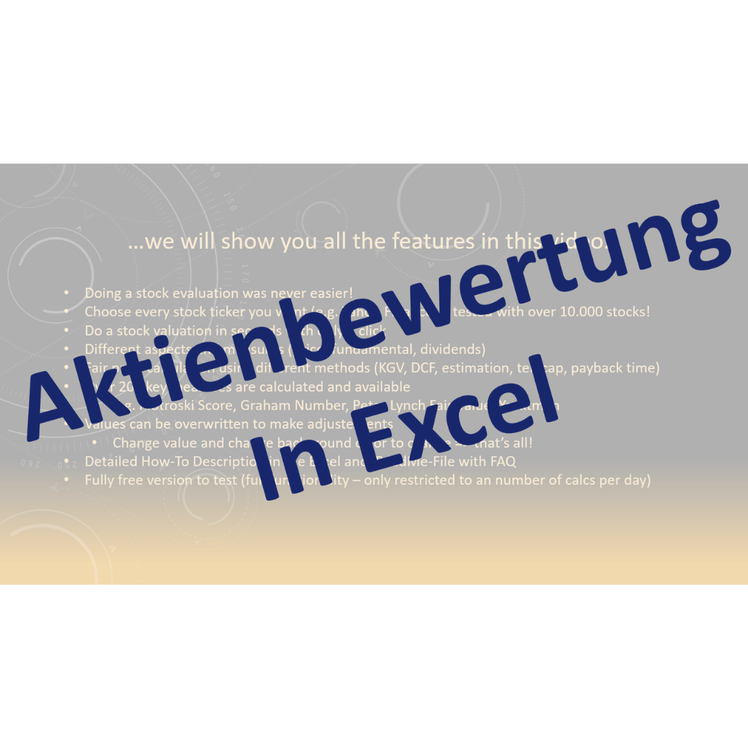 Aktien Bewertung in Excel von Markus Polzer Erfahrungen