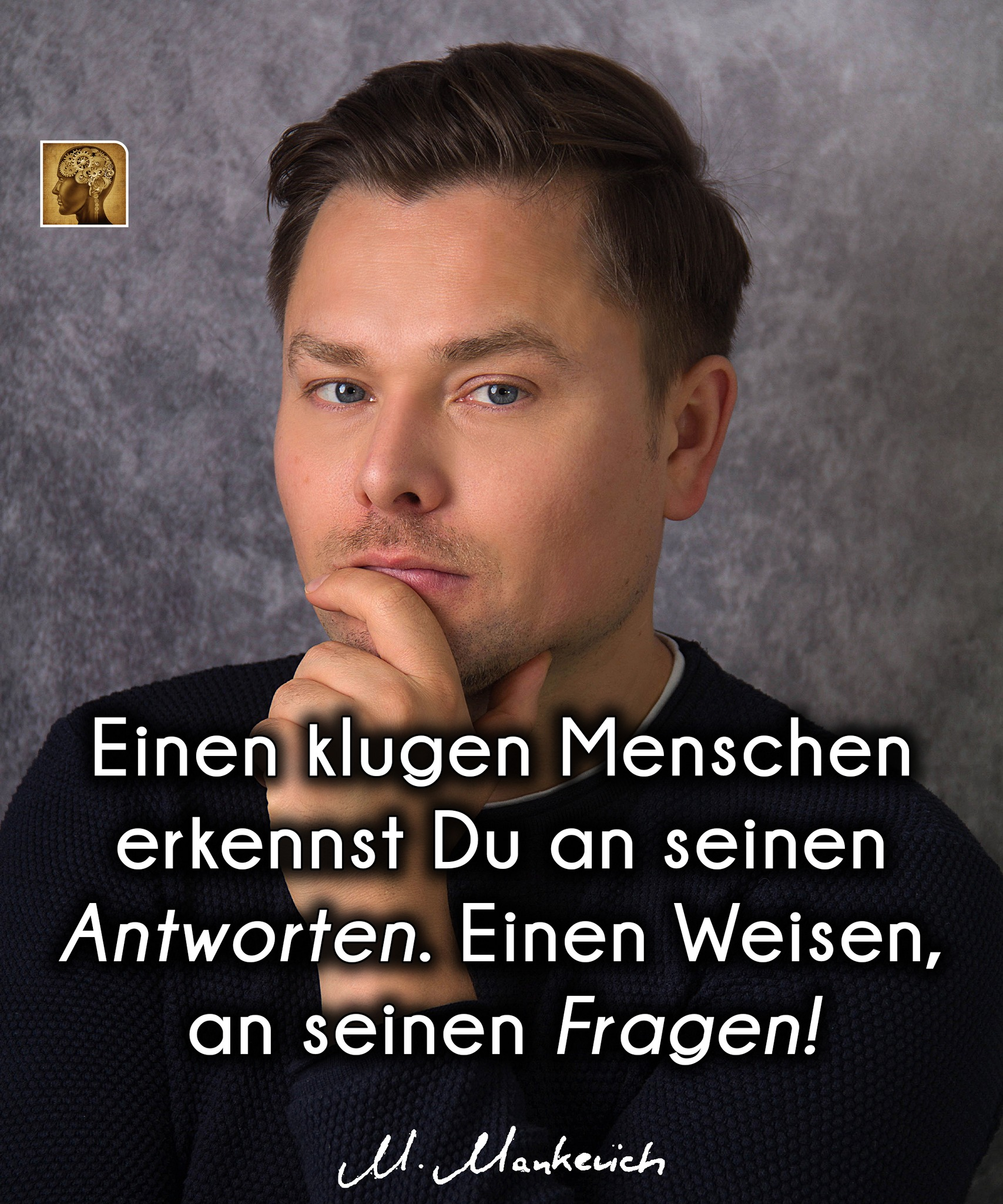 Maxim Mankevich nachdenklich