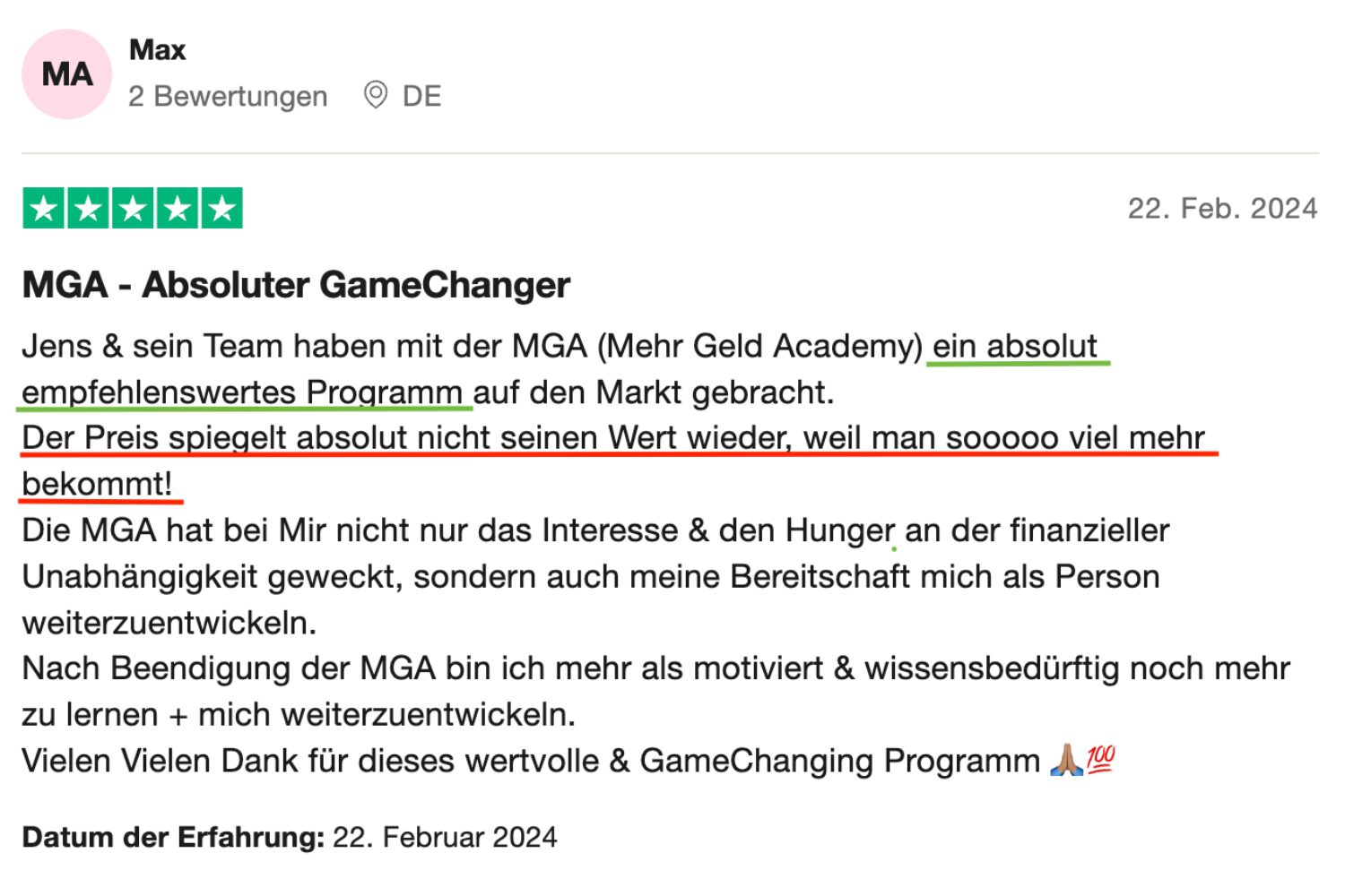 Cash Club Academy Lerninhalte