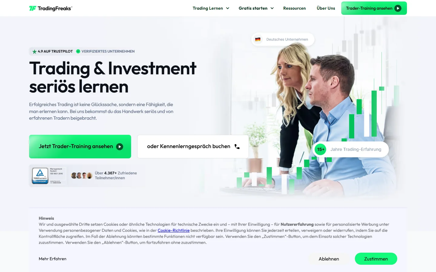 TradingFreaks Homepage Screenshot 2026