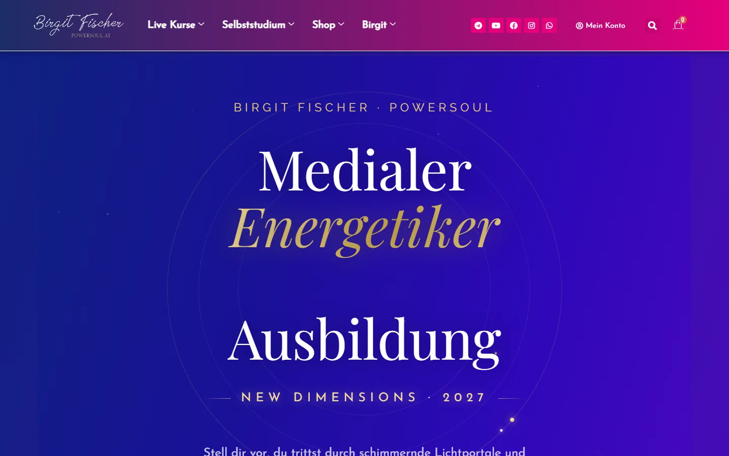 Starseeds Erfahrungen 3 Medialer Energetiker Ausbildung Birgit Fischer Screenshot