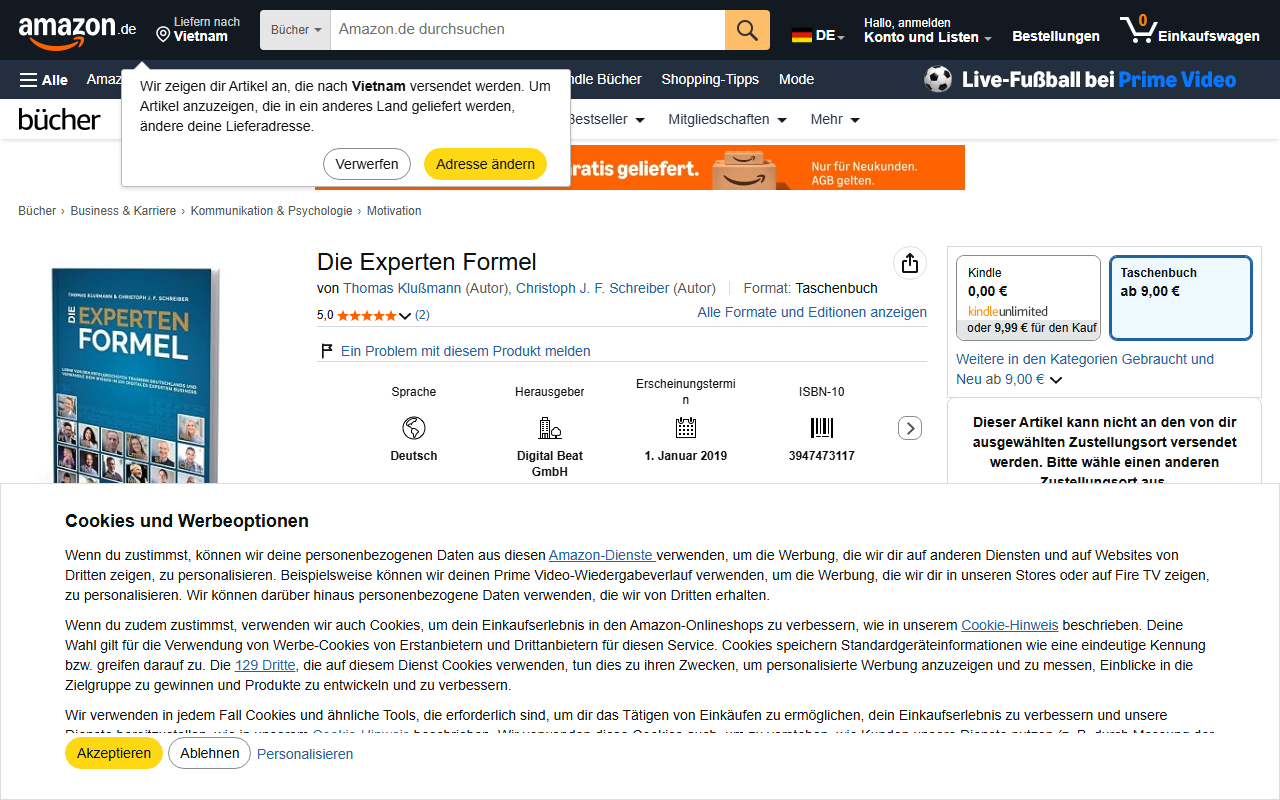 Die Experten Formel bei Amazon