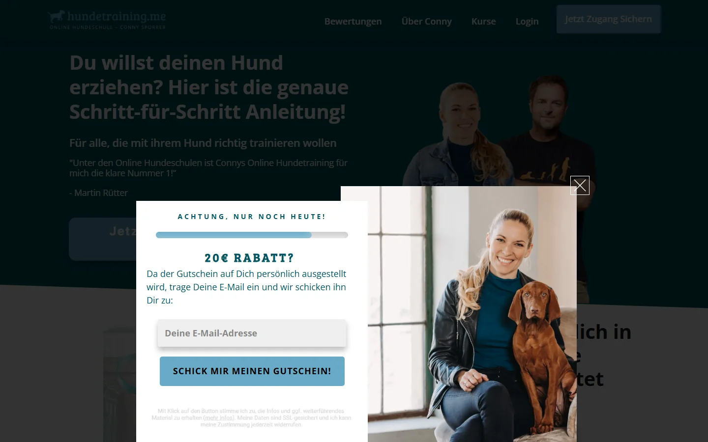 hundetraining.me – Startseite von Conny Sporrer Conny Sporrer Online Hundeschule hundetraining.me – Startseite Screenshot 2026
