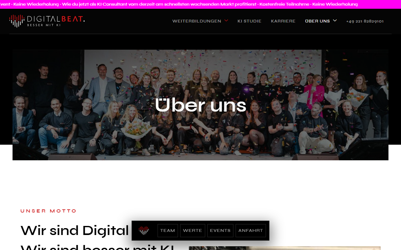 Digital Beat Website – Verlag hinter der Experten Formel