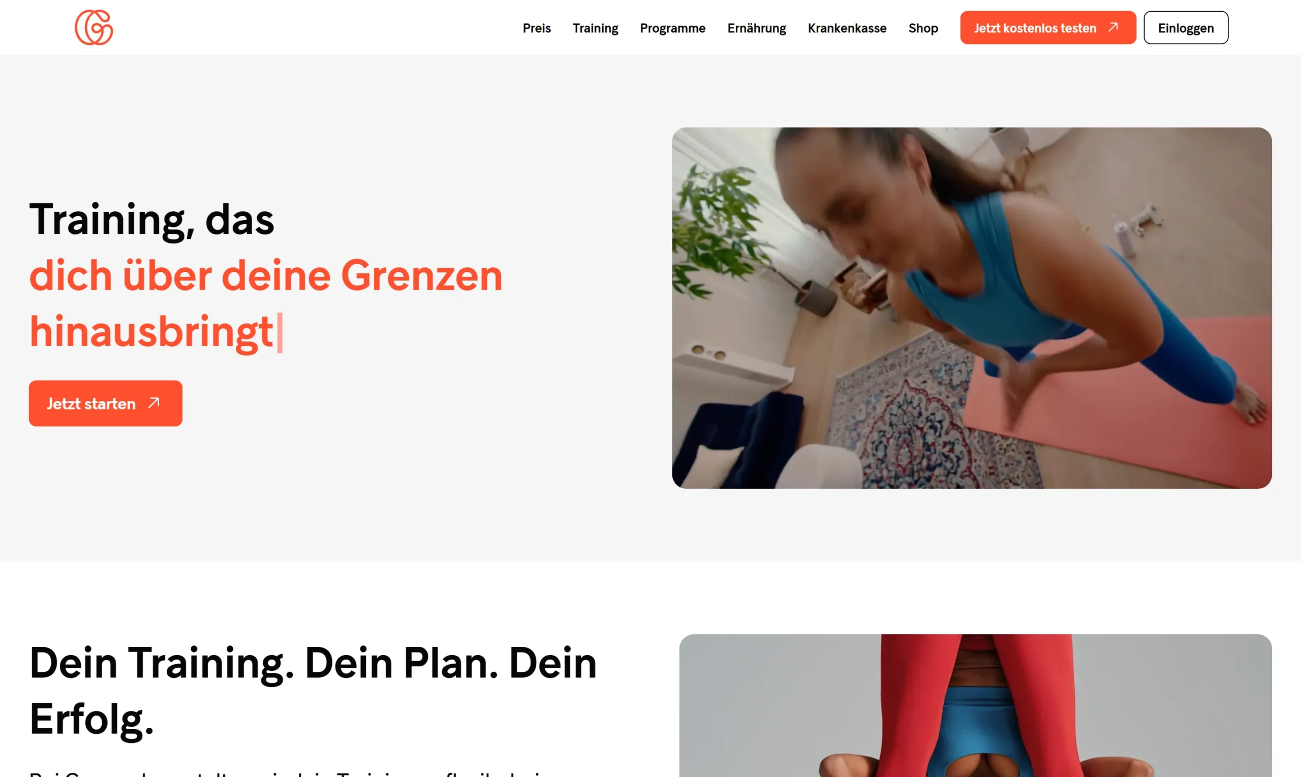 Gymondo Training zuhause – Workout-Video Screenshot