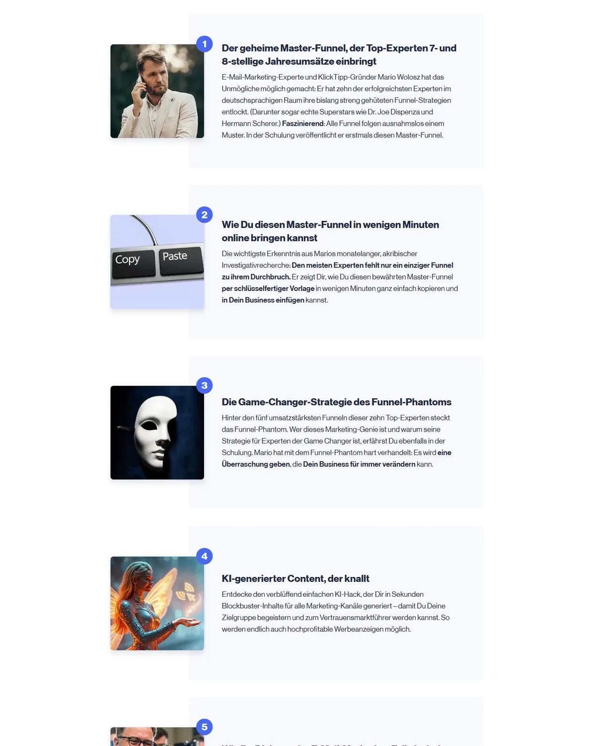 KlickTipp Funktionen Screenshot 2026